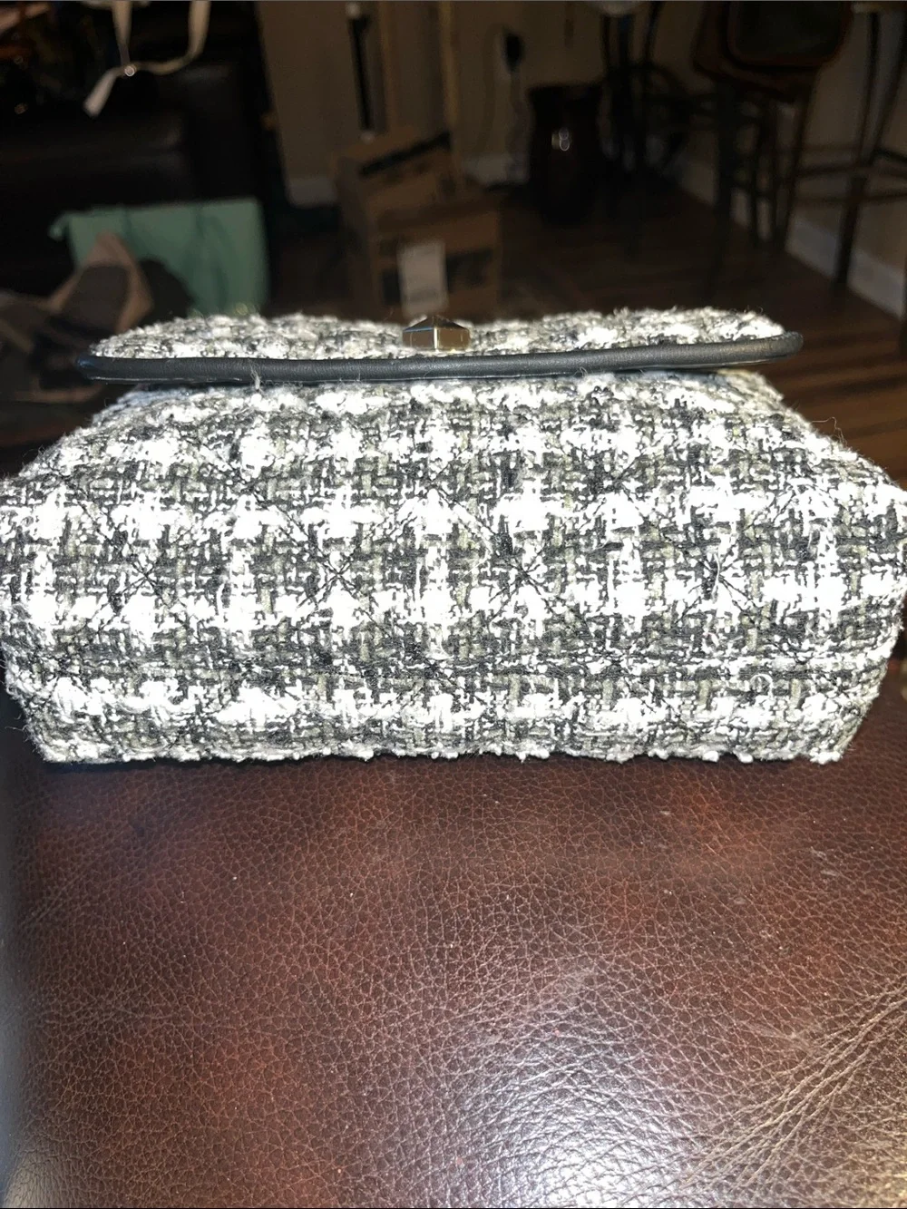 EUC Authentic Kate Spade Natalia Tweed Flap Handbag/Crossbody.